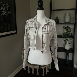 Fashion Nova Crop Athletic Zip Up Jacket